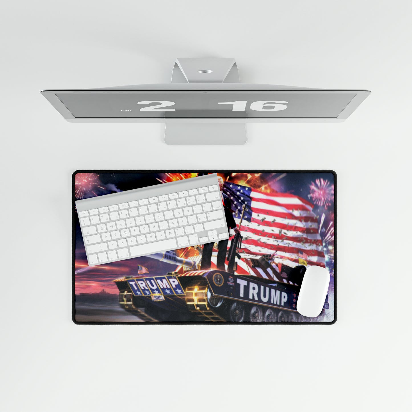 Donald Trump The Warrior Tank High Definition MAGA American Desk Mats