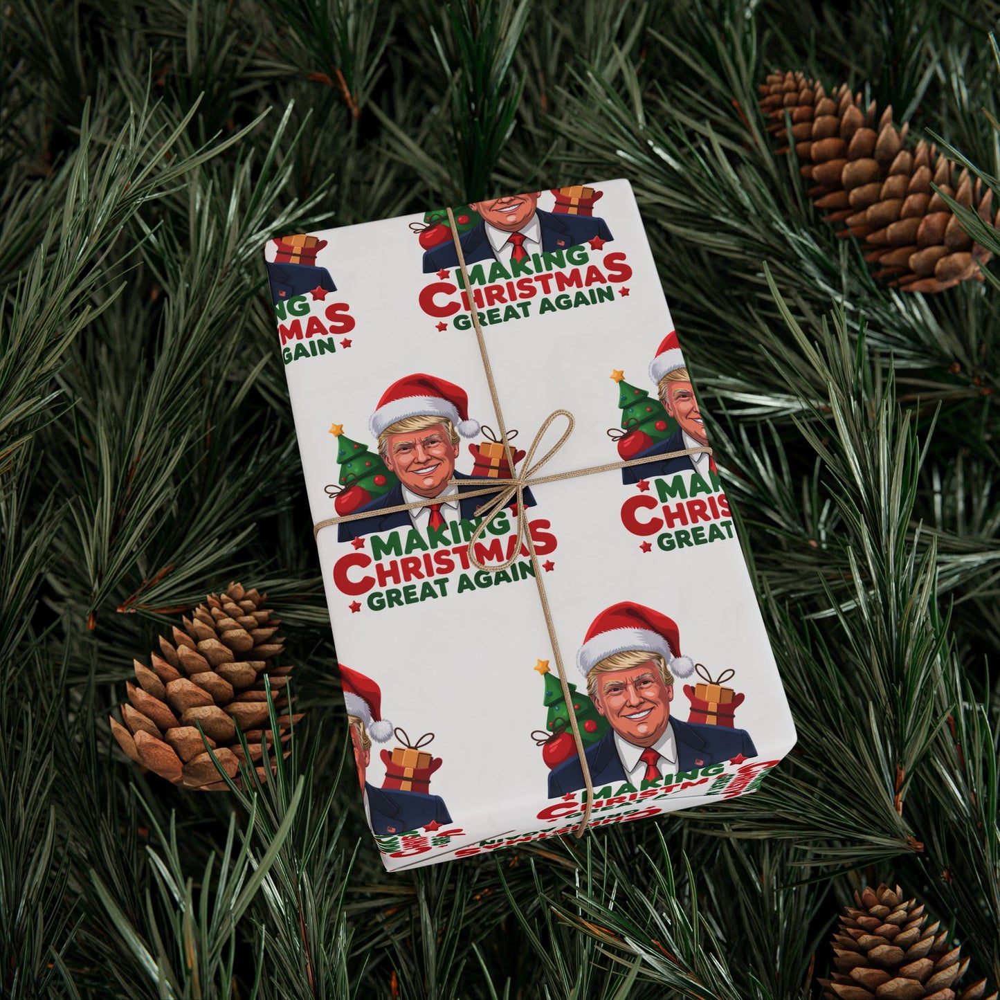 "Making Christmas Great Again" Trump Christmas Wrapping Paper