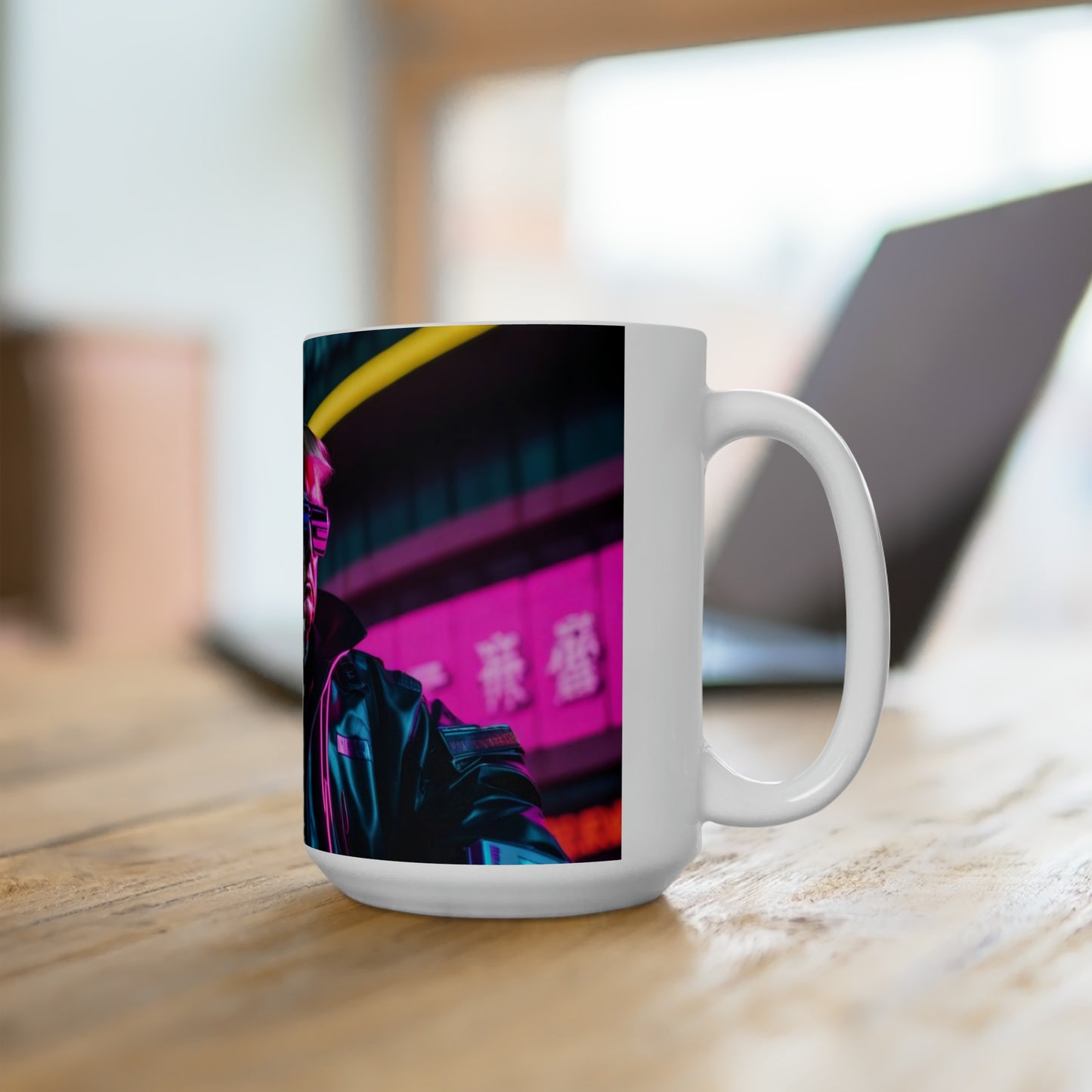 Donald Trump Cyberpunk-Stil 2 Keramik-Jumbo-Kaffeetasse 15oz