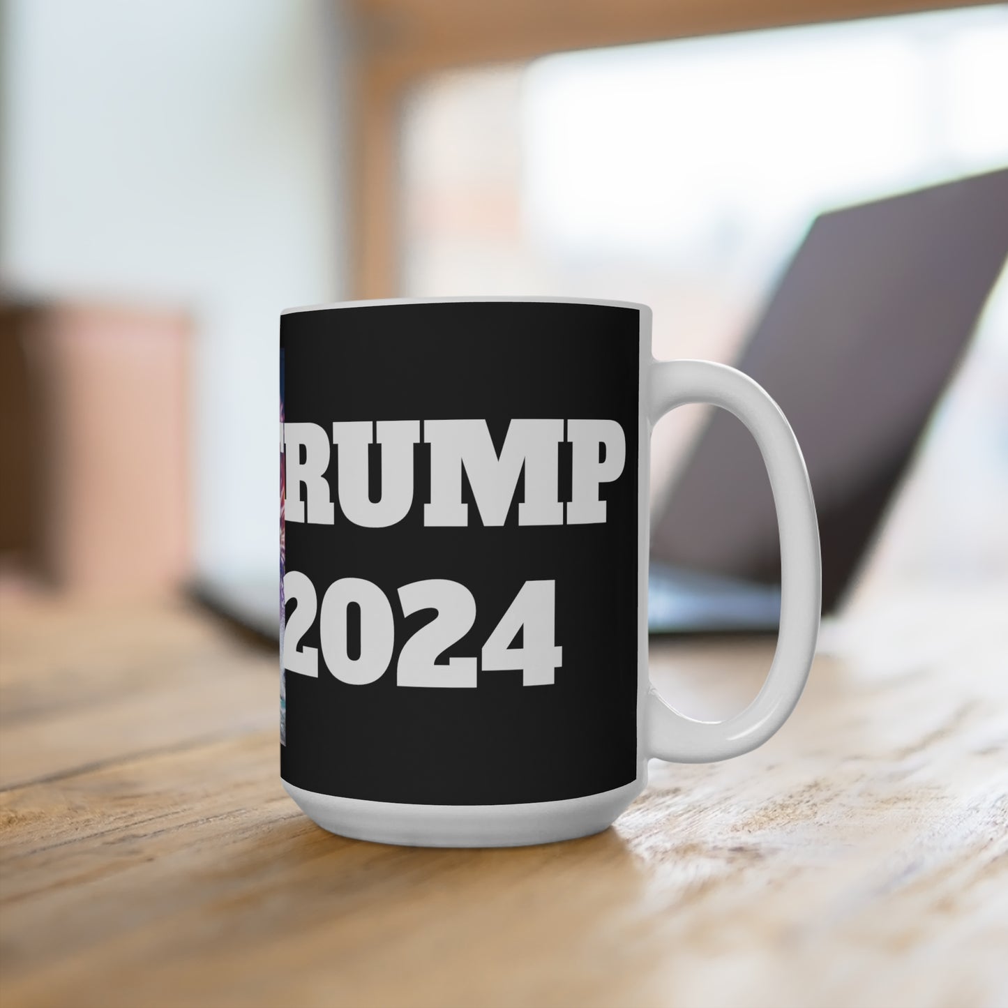 Trump the Warrior 2024 MAGA Jumbo Ceramic Coffee Mug 15oz
