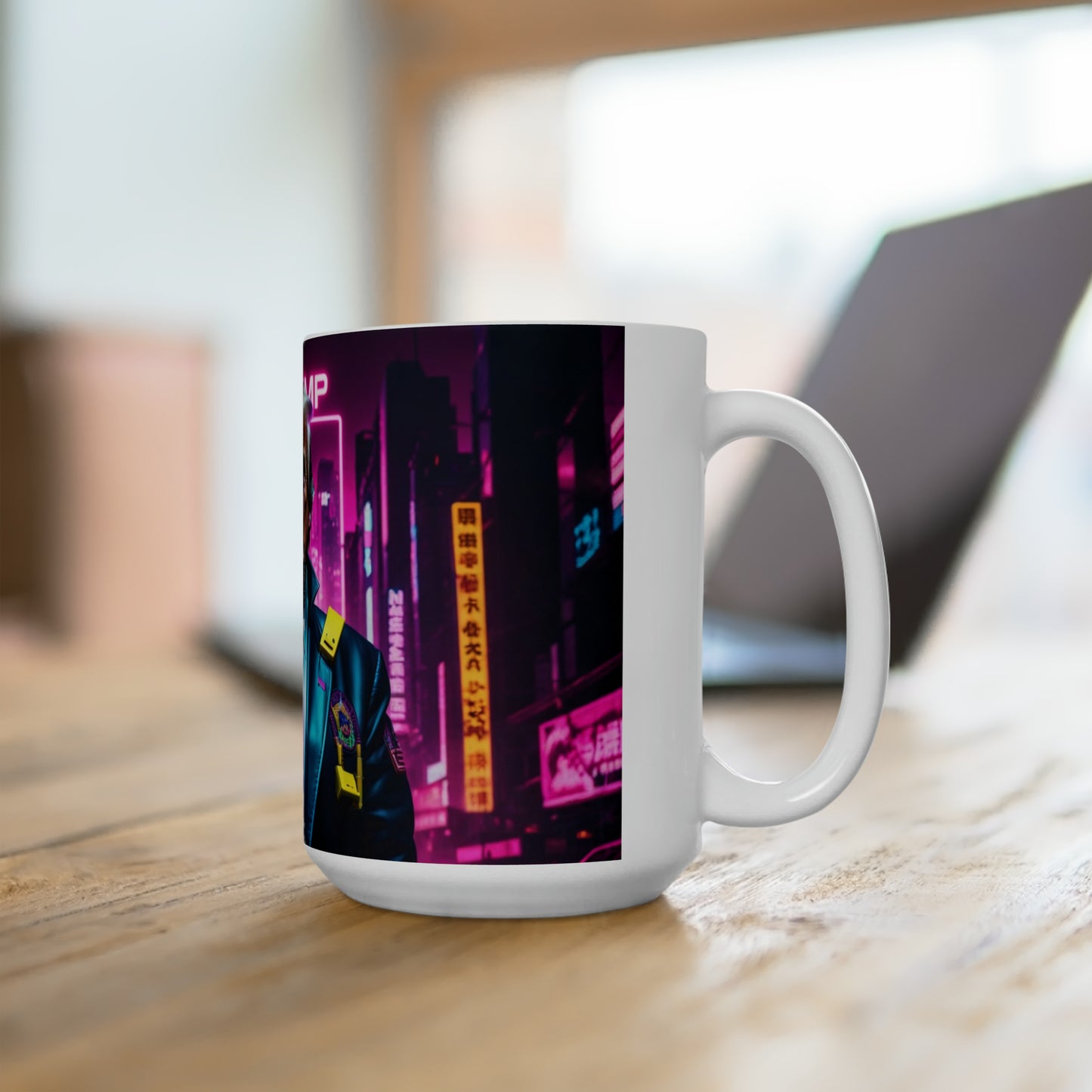 Donald Trump Cyberpunk-Stil 5 Jumbo-Kaffeetasse 15oz