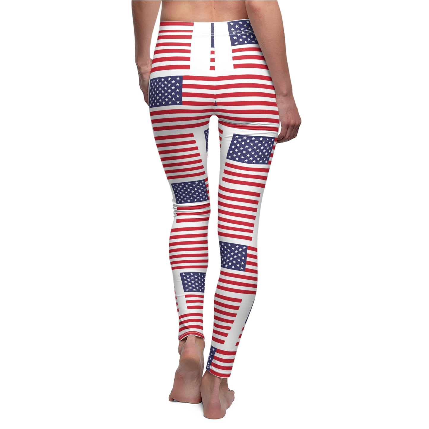 Never Enough Damen-Leggings mit amerikanischer Flagge