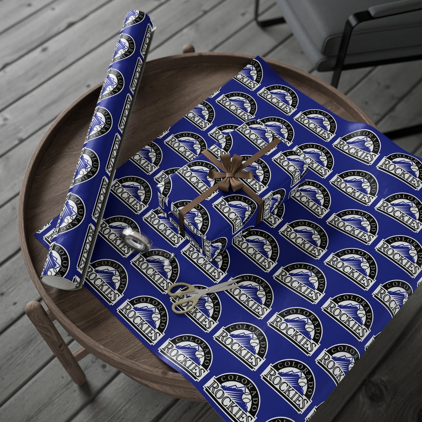 Colorado Rockies Baseball MLB Birthday Graduation Holiday Gift Wrapping Paper