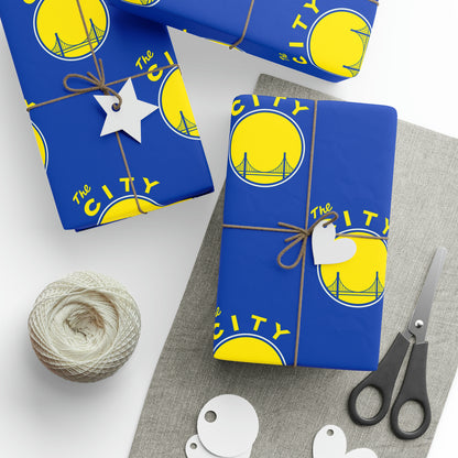 Golden State Warriors The CITY NBA Birthday Gift Wrapping Paper Basketball Holiday