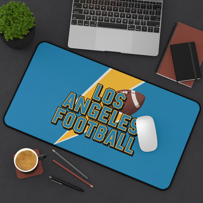 Los Angeles Football High Definition Print Non Slip Desk Mat Office Home Mouse Pad Sports Fan Gift Ultra Smooth Surface Rubber Backing