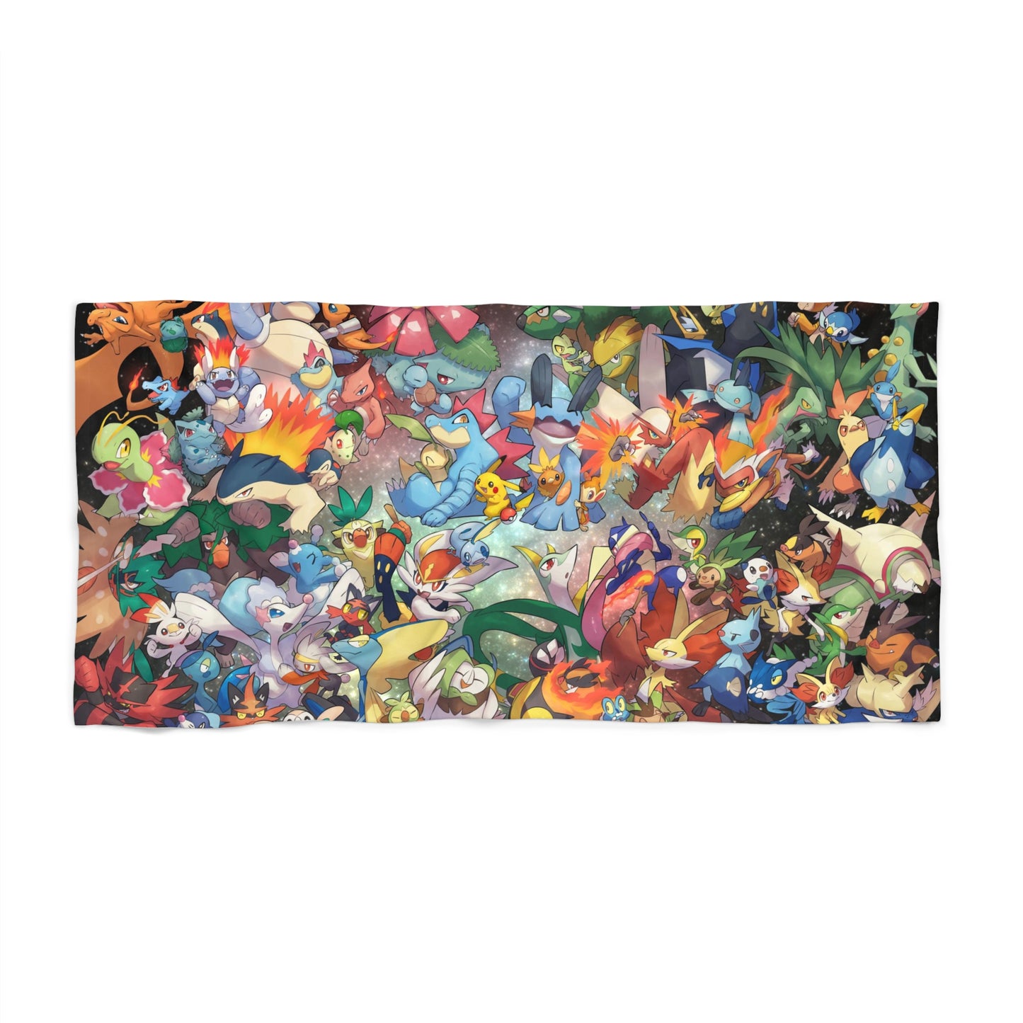 Pokemon Alle Charaktere Anime Cartoon Jumbo Weiches Strandtuch