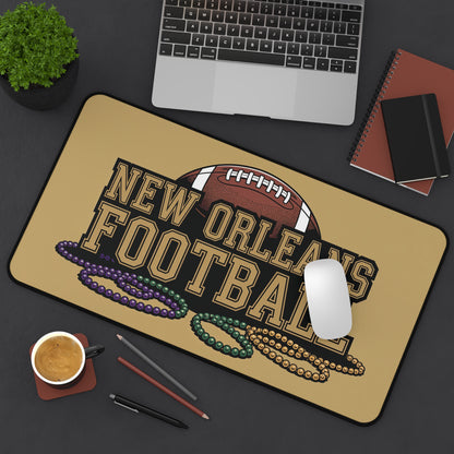 New Orleans Football High Definition Print Non Slip Desk Mat Office Home Mouse Pad Sports Fan Gift Ultra Smooth Surface Rubber Backing