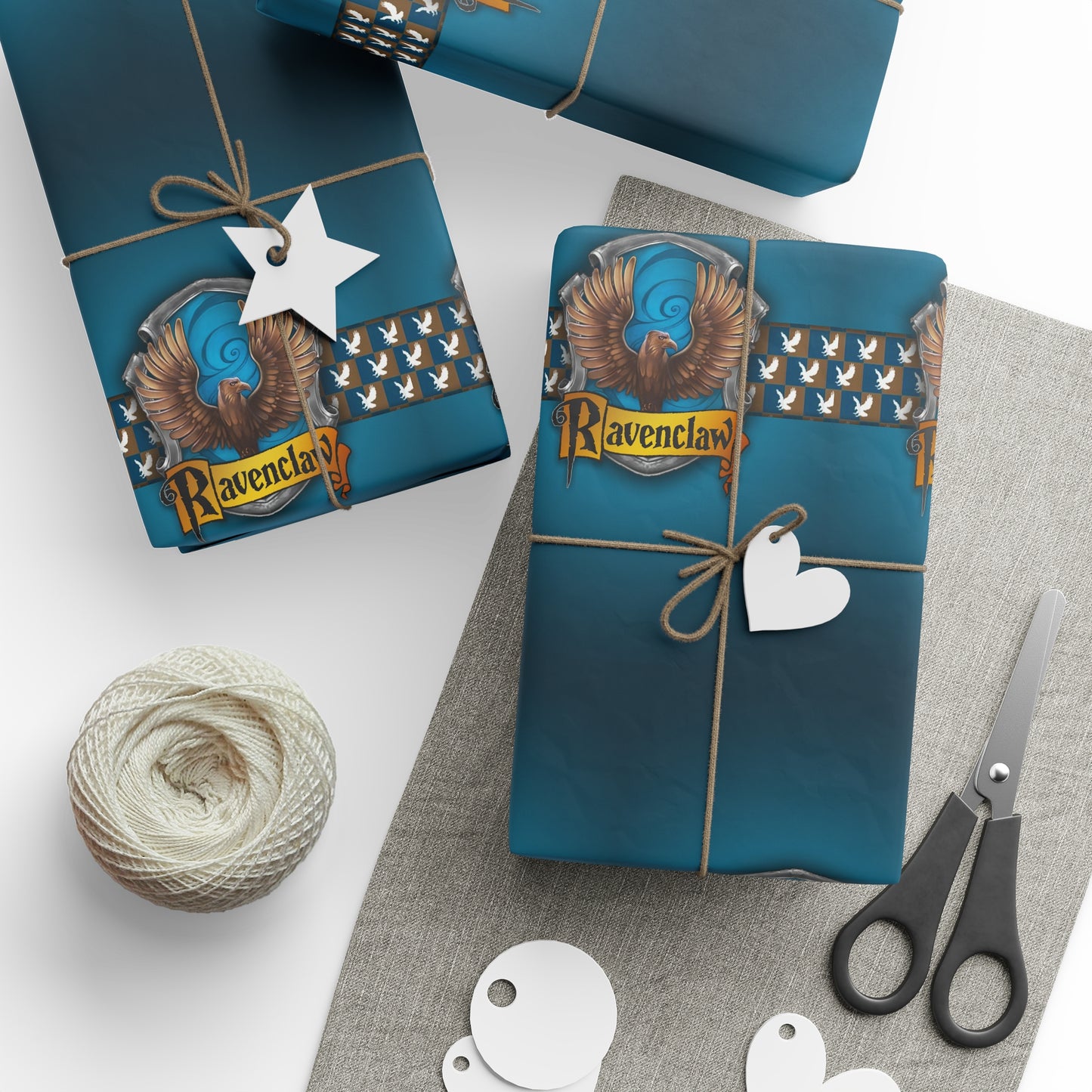 Ravenclaw Hogwarts Houses Potter holiday present Birthday Gift Wrapping Papers