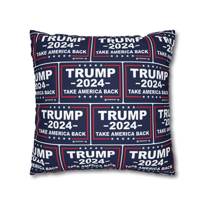 Trump 2024 Take America Back Blauer Kissenbezug