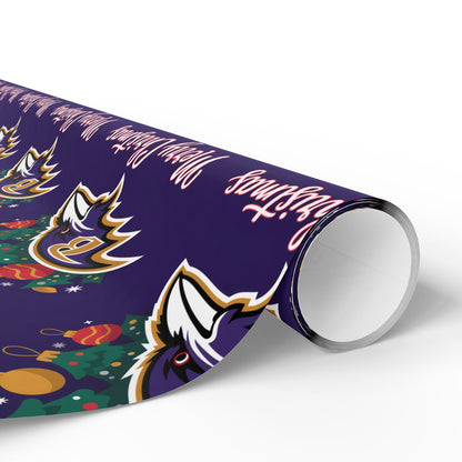 Baltimore Football Merry Christmas Sports Gift Wrap, Holiday Present Wrap, Christmas Gift Wrap, Gift Packaging