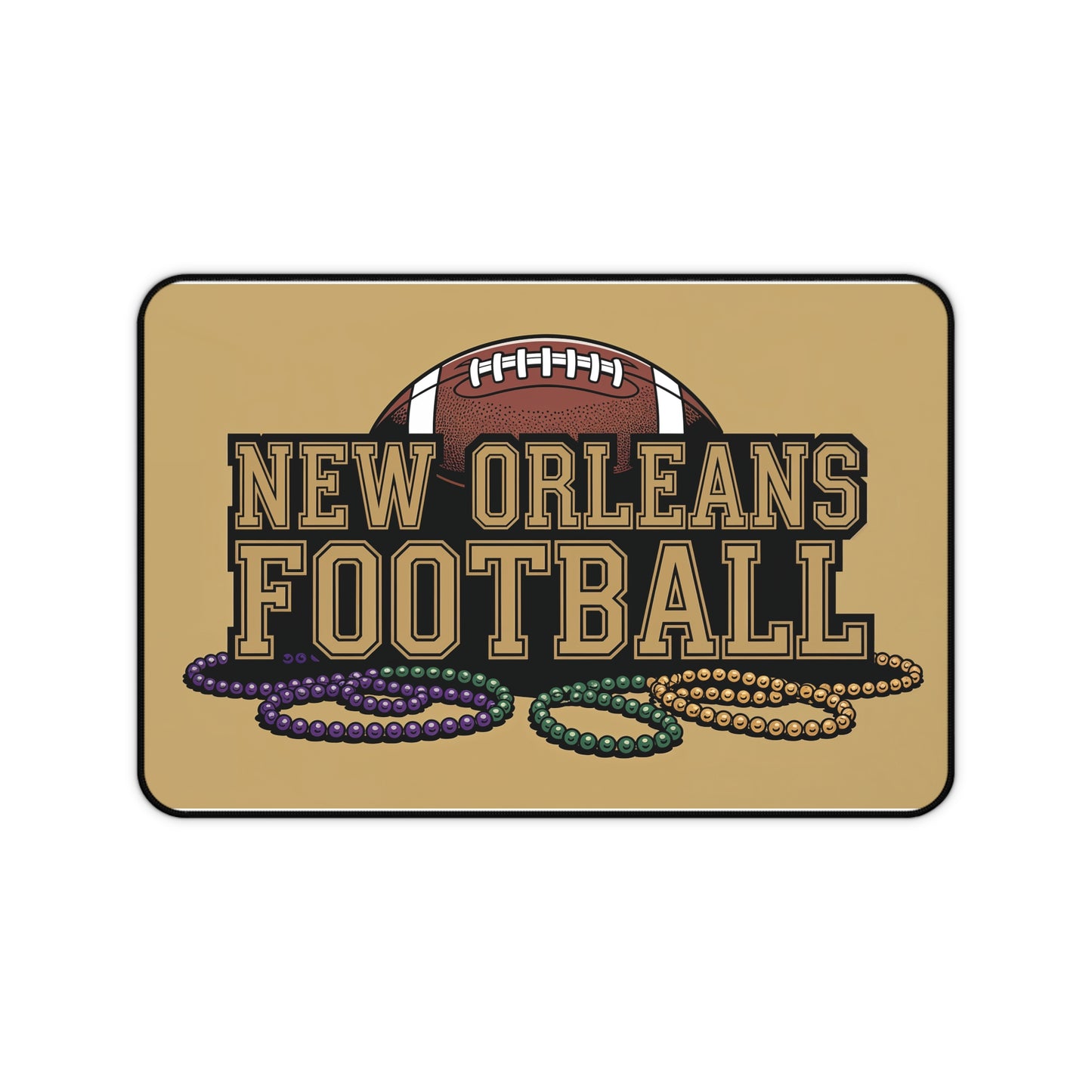 New Orleans Football High Definition Print Non Slip Desk Mat Office Home Mouse Pad Sports Fan Gift Ultra Smooth Surface Rubber Backing