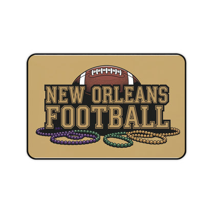New Orleans Football High Definition Print Non Slip Desk Mat Office Home Mouse Pad Sports Fan Gift Ultra Smooth Surface Rubber Backing