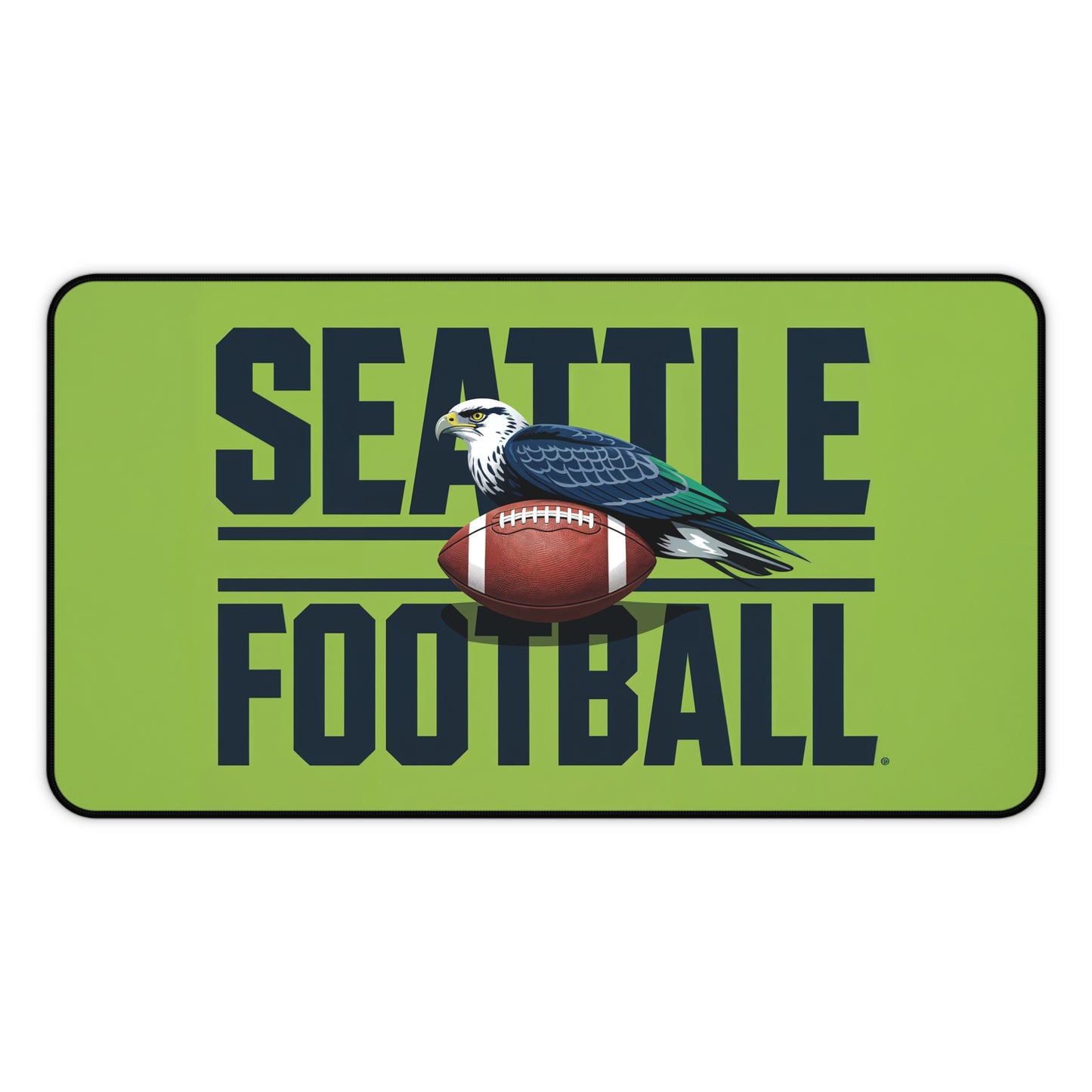 Seattle Football High Definition Print Non Slip Desk Mat Office Home Mouse Pad Sports Fan Gift Ultra Smooth Surface Rubber Backing