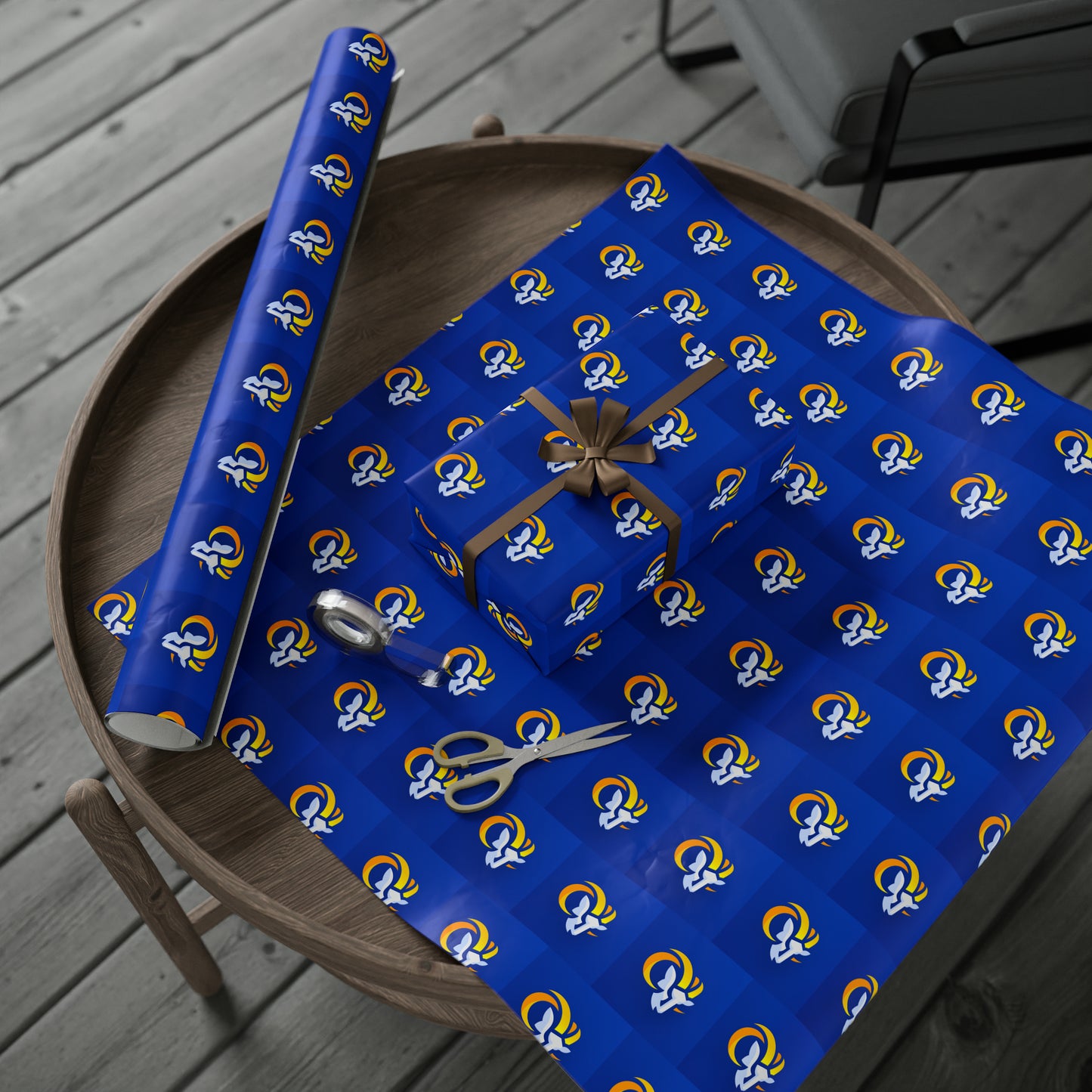 LA Rams Los Angeles NFL Football Birthday Gift Wrapping Paper Holiday