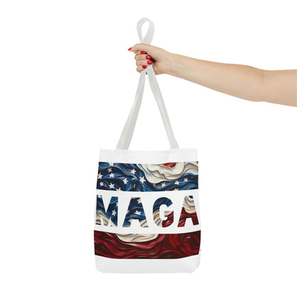 MAGA Red White and Blue Trump Rally Heavy Duty Tote Bag