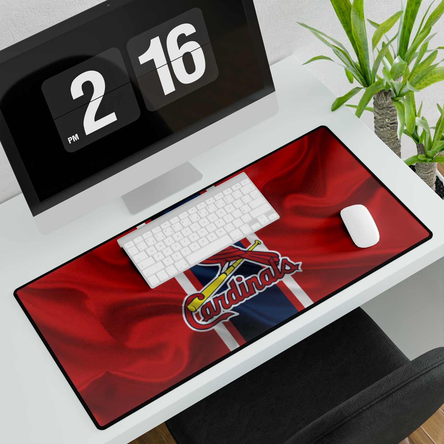 St. Louis Cardinals Wavy flag look MLB Baseball High Definition Desk Mat mousepad