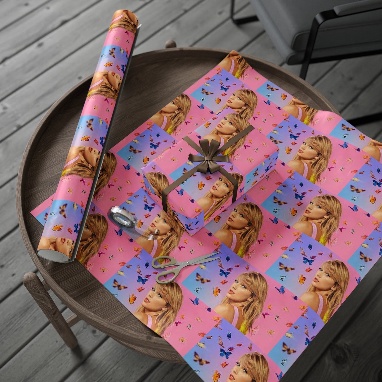 Taylor Swift singer era butterfly holiday present Birthday Gift Wrapping Papers