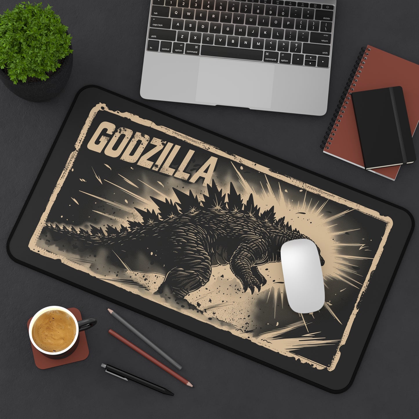 Godzilla Vintage High Definition Game Home Video Game PC PS Desk Mat Mousepad