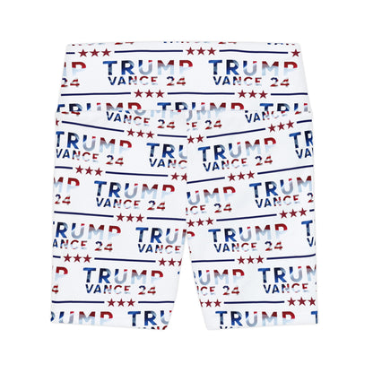 Trump Vance 24 Summer Rally BBQ Party Women's Workout Bike Comfy Shorts