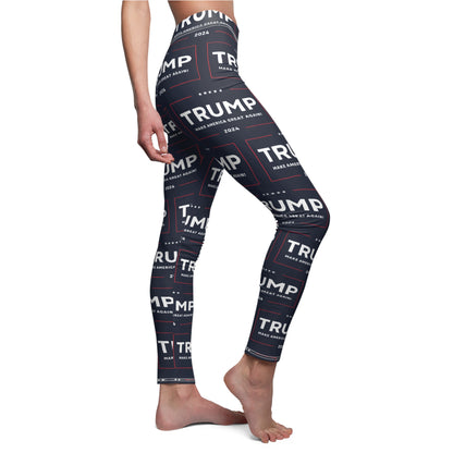 Trump 2024Make America Great Again Blue Women's Casual Leggings MAGAGA Store