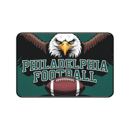 Philadelphia Football High Definition Print Non Slip Desk Mat Office Home Mouse Pad Sports Fan Gift Ultra Smooth Surface Rubber Backing