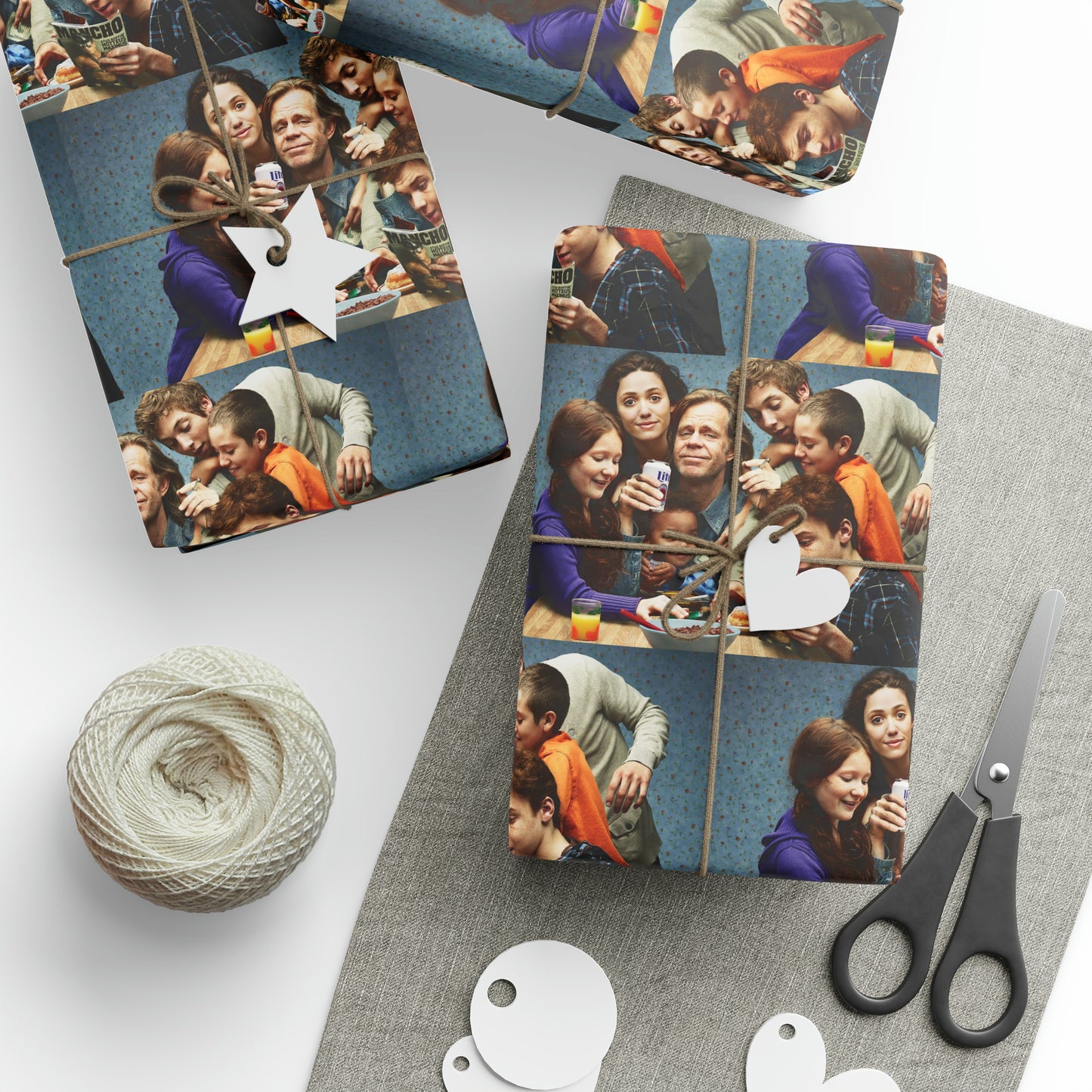 Shameless TV Show Birthday Gift Wrapping Paper Holiday