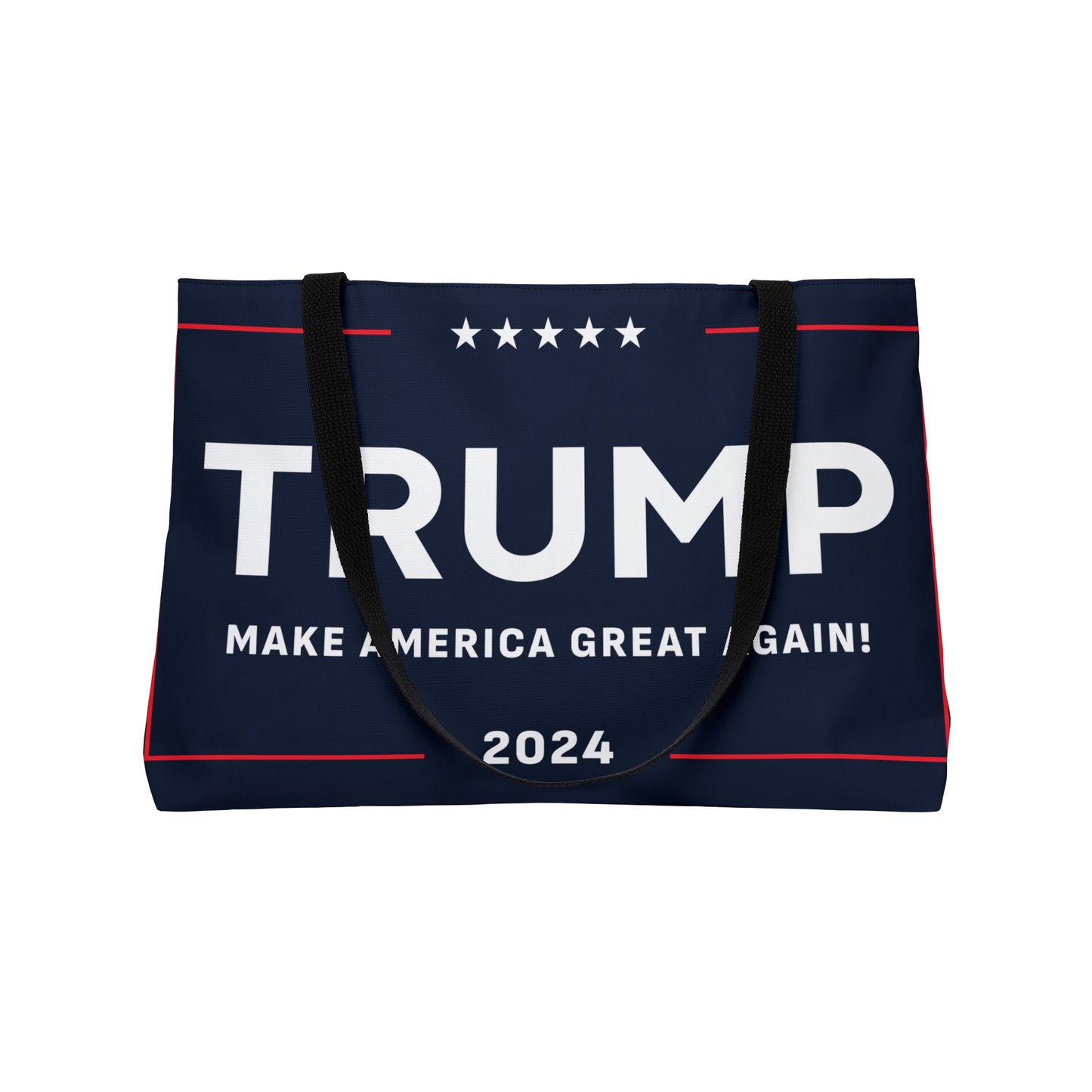 Trump Make America Great Again MAGA 2024 Large Rally Beach Weekender Tote Bag