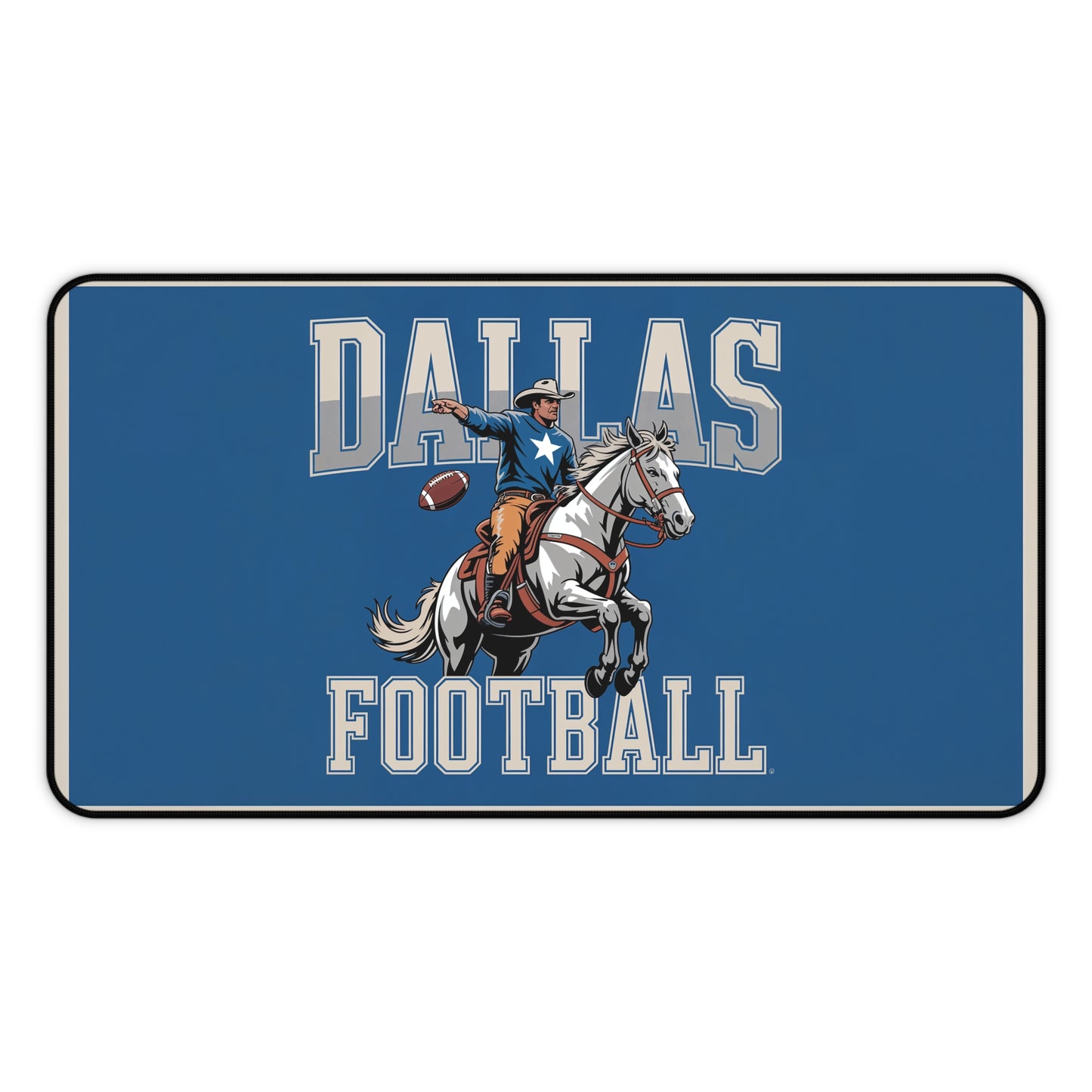 Dallas Football High Definition Print Non Slip Desk Mat Office Home Mouse Pad Sports Fan Gift Ultra Smooth Surface Rubber Backing