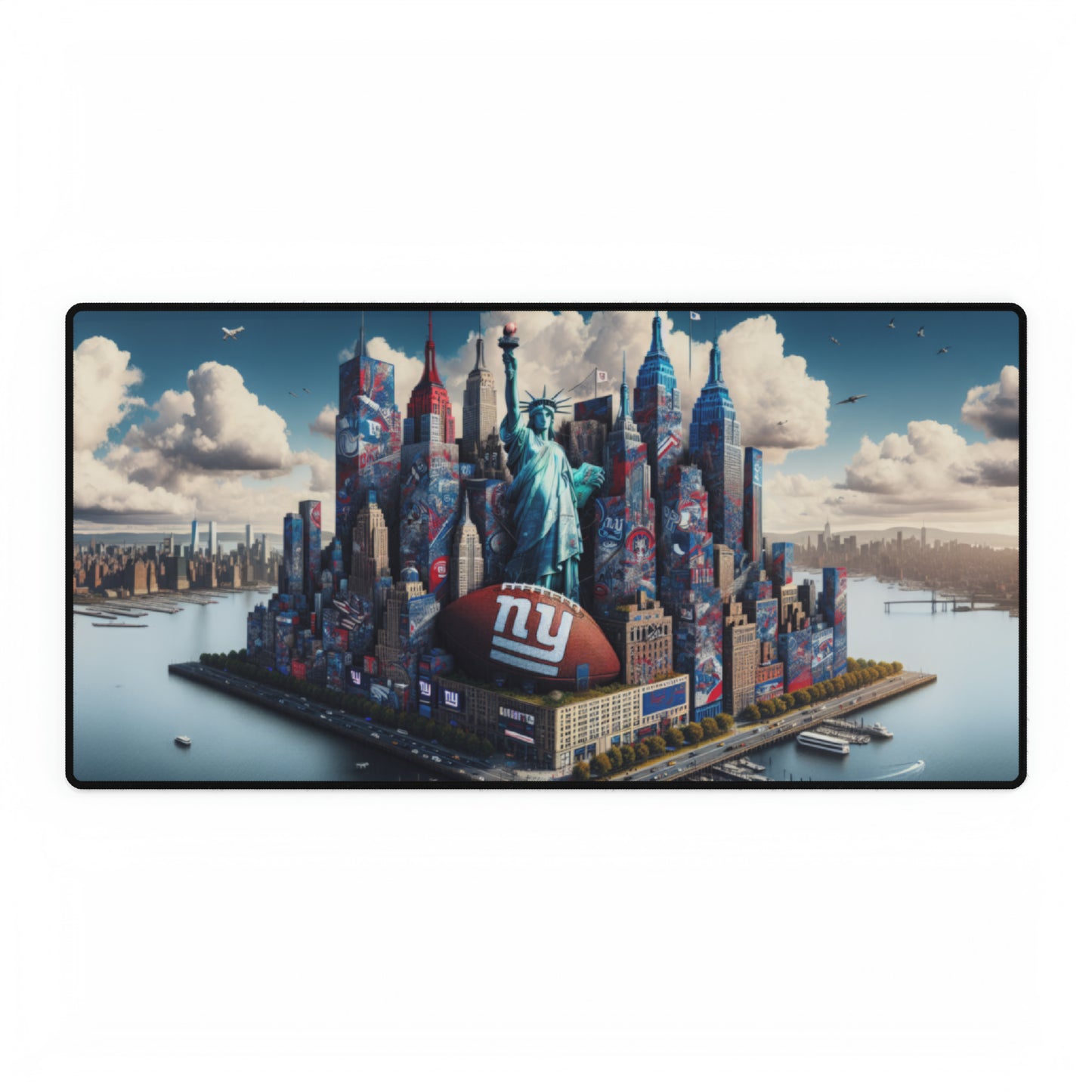 New York Giants Big Cityscape NFL Football High Definition Desk Mat Mousepad