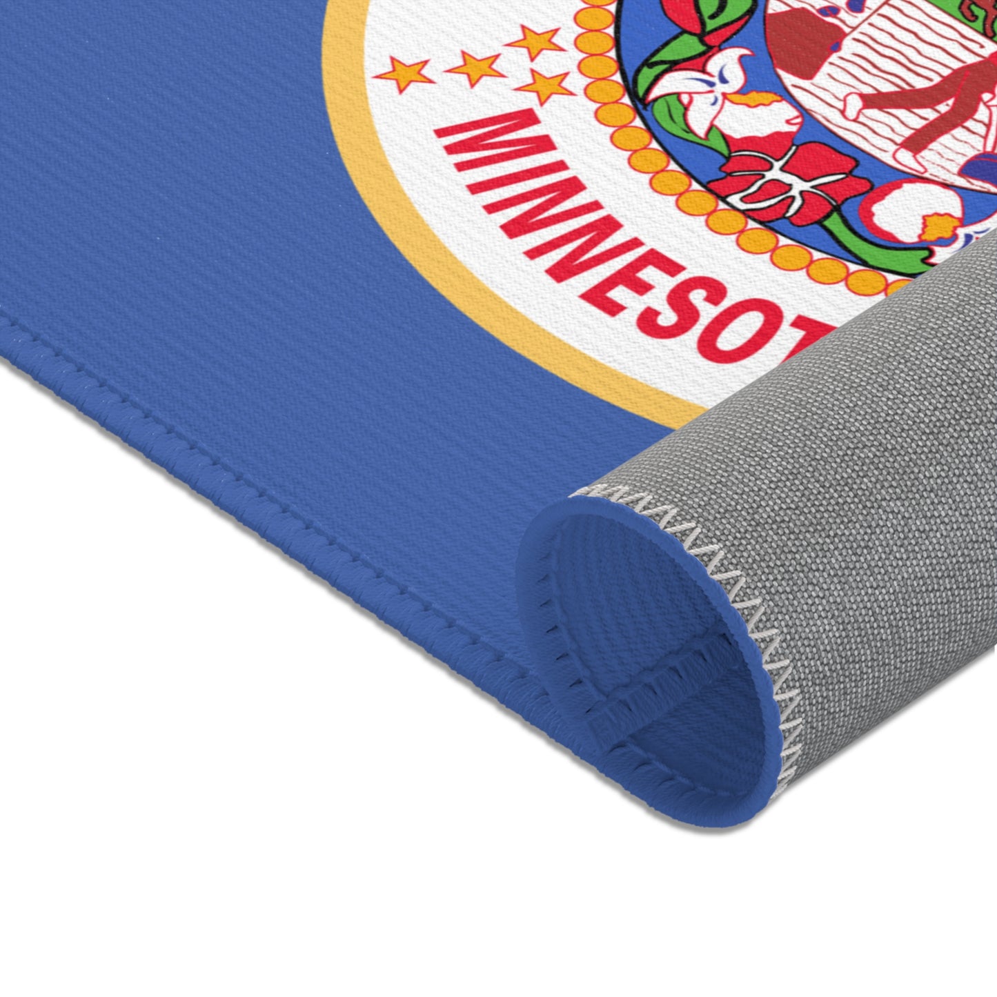 The ORIGINAL Minnesota State Flag large floor Area Rugs