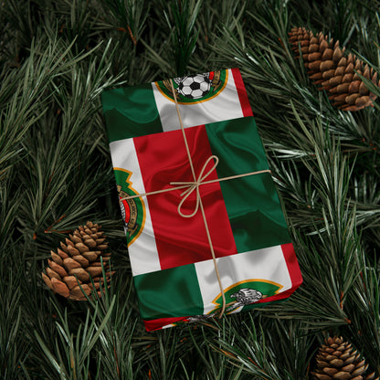 Mexico National Team Futbol Flag Birthday Gift Wrapping Paper football soccer Holiday