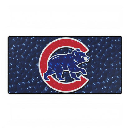 Chicago Cubs Bear Blue MLB Baseball High Definition Print Desk Mat Mousepad