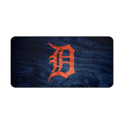 Detroit Tigers Woodgrain look MLB Baseball High Definition Desk Mat Mousepad