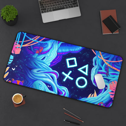 Playstation Blue High Definition Game Home Video Game PC PS Desk Mat Mousepad
