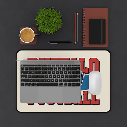 Buffalo Football High Definition Print Non Slip Desk Mat Office Home Mouse Pad Sports Fan Gift Ultra Smooth Surface Rubber Backing