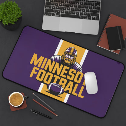 Minnesota Football High Definition Print Non Slip Desk Mat Office Home Mouse Pad Sports Fan Gift Ultra Smooth Surface Rubber Backing