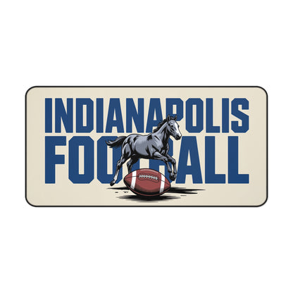 Indianapolis Football High Definition Print Non Slip Desk Mat Office Home Mouse Pad Sports Fan Gift Ultra Smooth Surface Rubber Backing