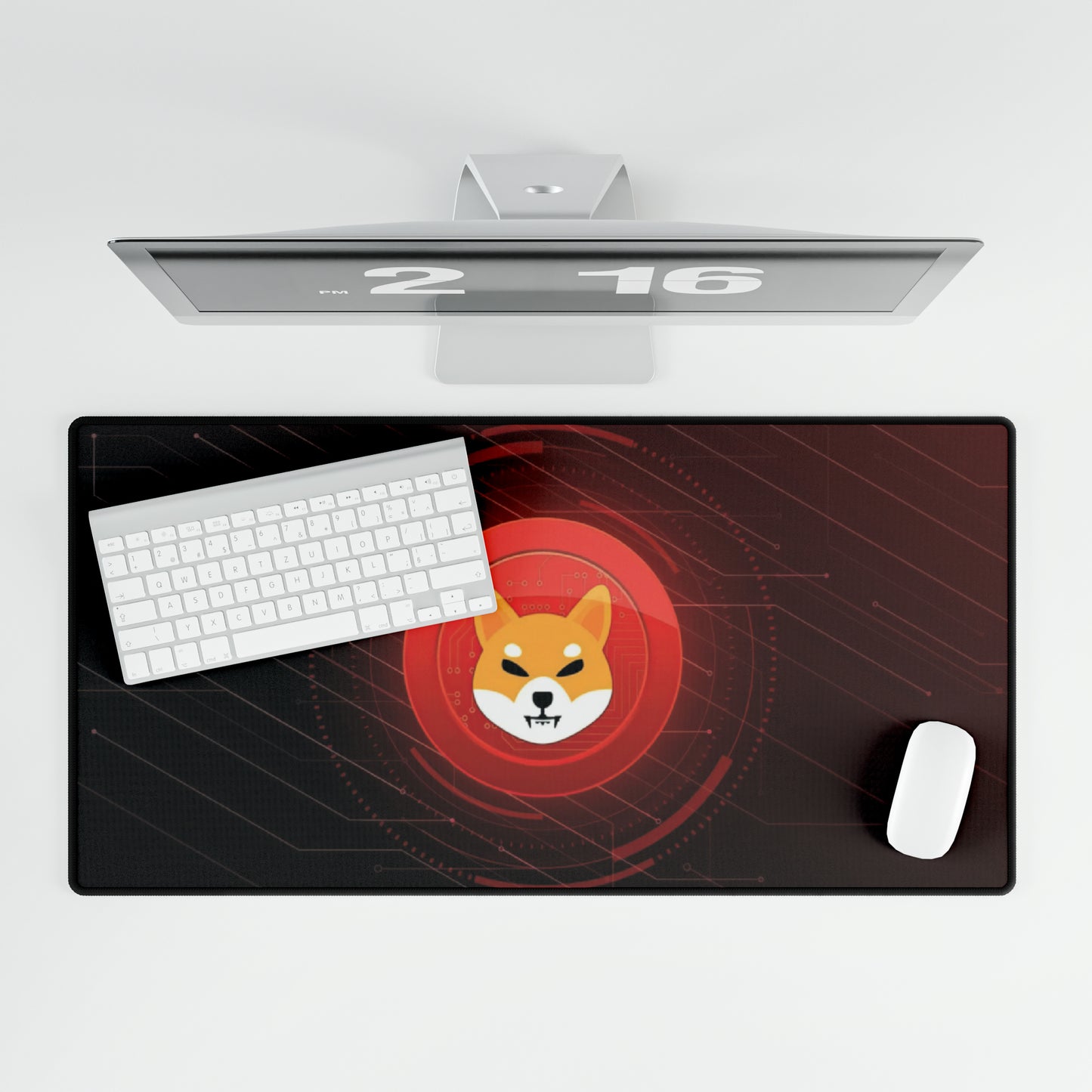 Shiba Inu Coin Cryptocurrency WOW High Definition Desk Mat Mousepad