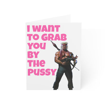 I want to grab you by the P Trump MAGA Anniversary Birthday Card Gift