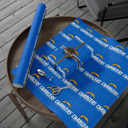 Los Angeles Chargers NFL Football Birthday Graduation Gift Wrapping Paper Holiday