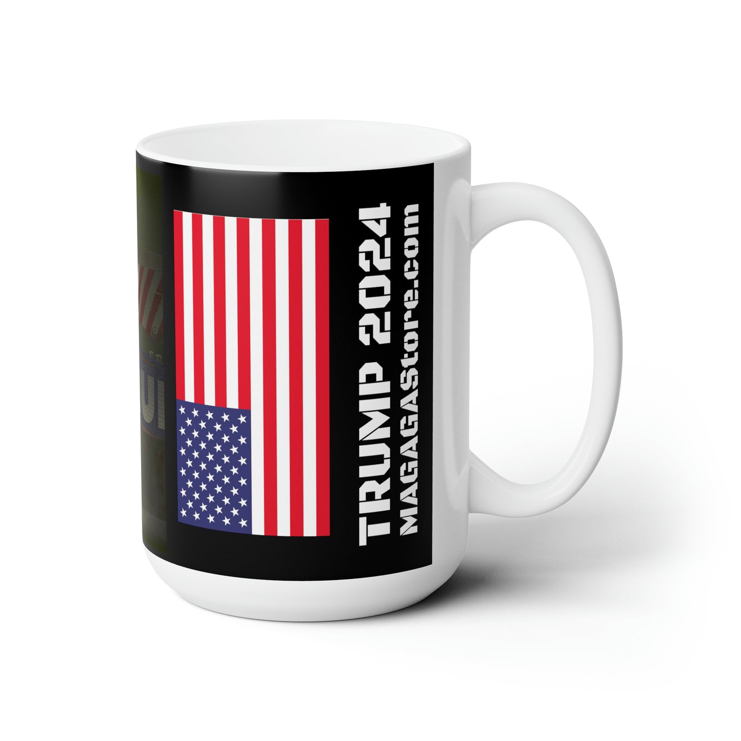 Donald Trump American Soldier Style Jumbo Ceramic Coffee Mug 15oz