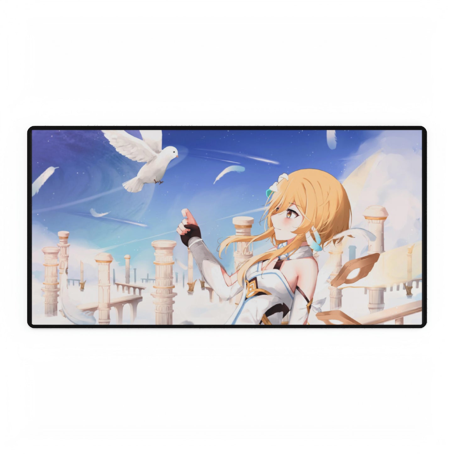 Genshin Impact Angel Furina Aether Paimon Neuvillette High Definition PC PS Video Game Desk Mat