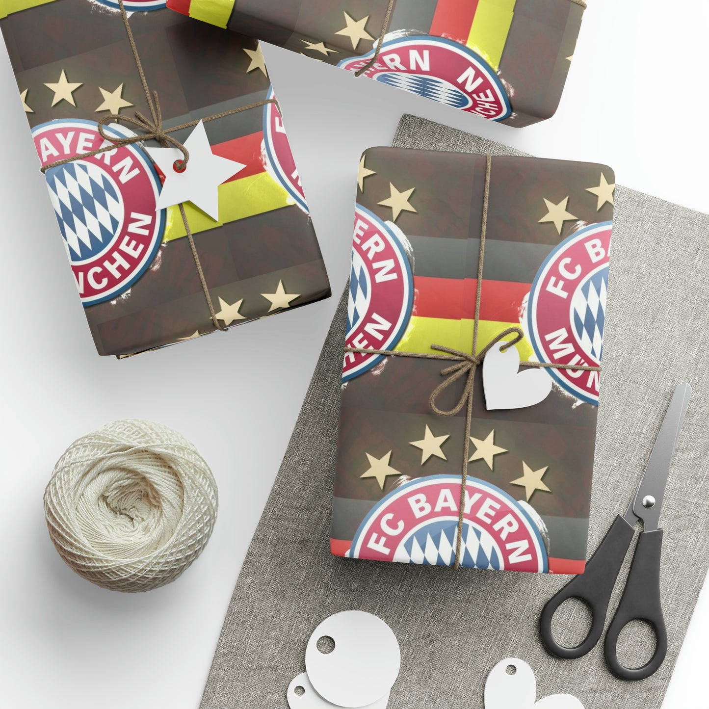 FC Bayern Munich Premier League Soccer Futbol Gift Wrapping Paper Holiday