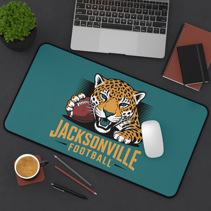 Jacksonville Football High Definition Print Non Slip Desk Mat Office Home Mouse Pad Sports Fan Gift Ultra Smooth Surface Rubber Backing