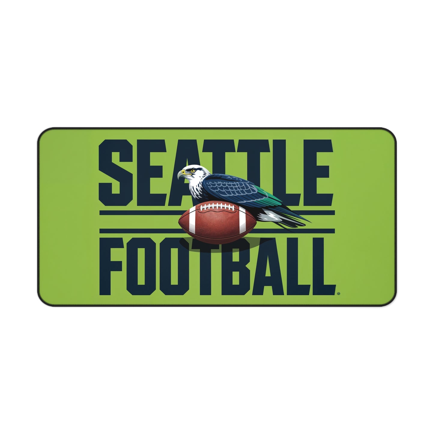 Seattle Football High Definition Print Non Slip Desk Mat Office Home Mouse Pad Sports Fan Gift Ultra Smooth Surface Rubber Backing