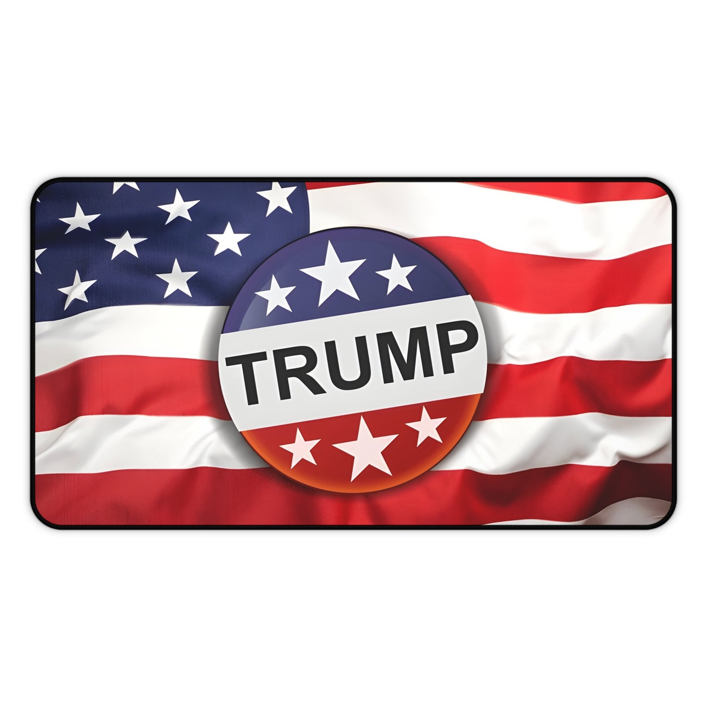 Trump American Flag Desk Mat — Patriotic Political Mousepad