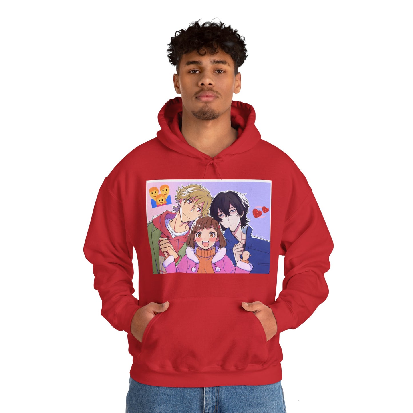 Buddy Daddies Anime Cartoon Unisex Heavy Blend Hooded Sweatshirt