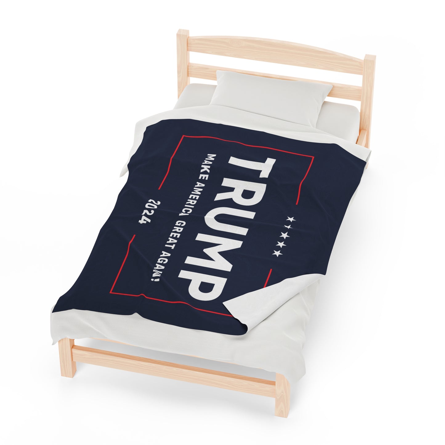 Trump MAGA Make America Great Again Velveteen Plush Blanket Mother's Father's Day Anniversary Gift Present