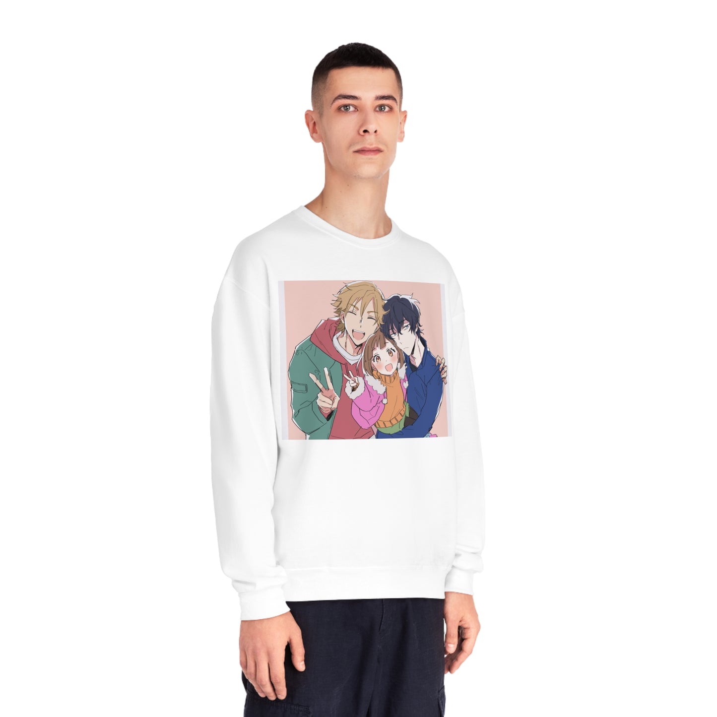 Buddy Daddies Anime Cartoon Unisex NuBlend® Crewneck Sweatshirt