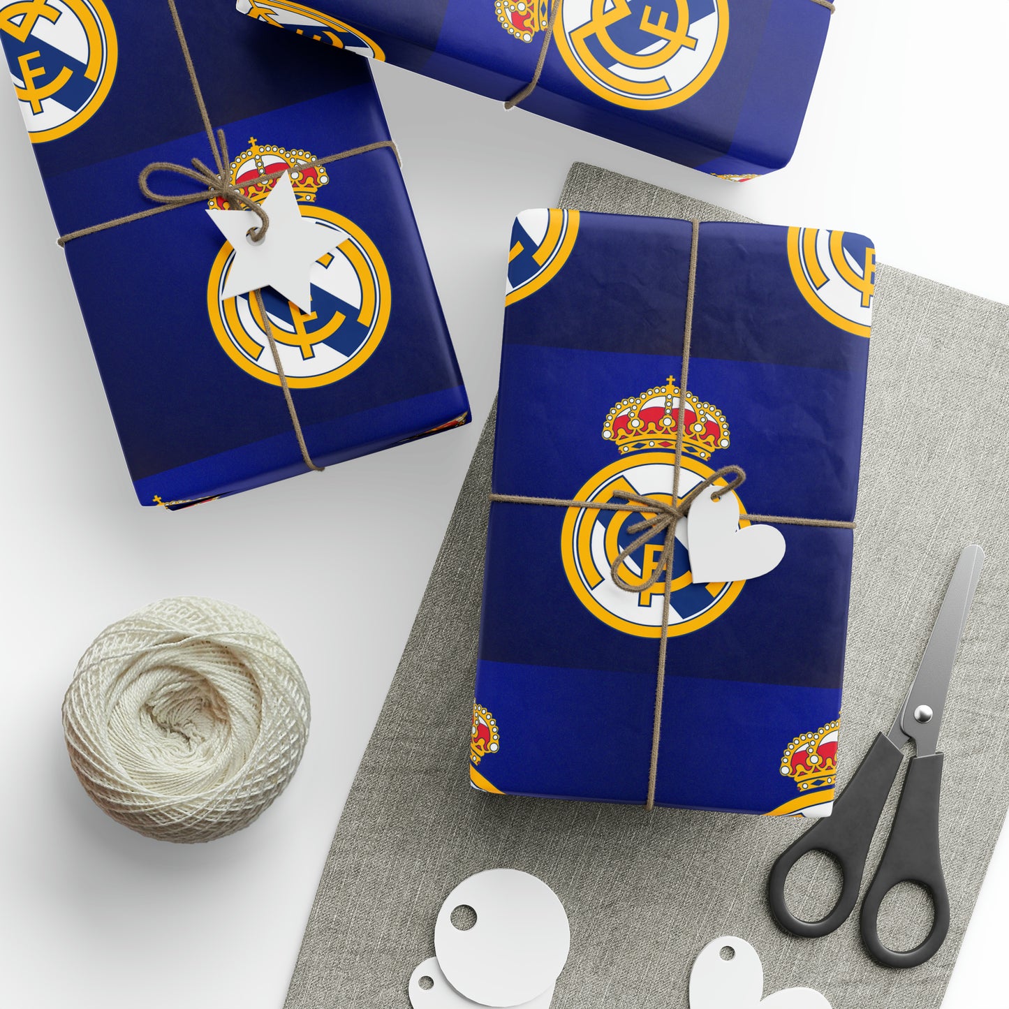 Geschenkpapier zum Geburtstag von Real Madrid, Fußball, Fußball, Urlaub